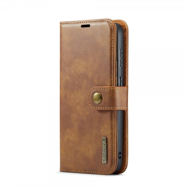Dg.Ming Samsung Galaxy S24 FE Etui Avtagbart Deksel Brun