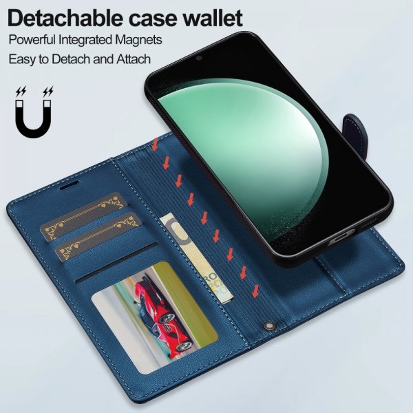 Lc.Imeeke Samsung Galaxy S24 FE Etui Avtagbart Deksel L2 Series MagSafe Blå