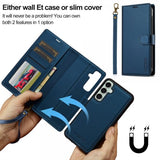 Lc.Imeeke Samsung Galaxy S24 FE Etui Avtagbart Deksel L2 Series MagSafe Blå