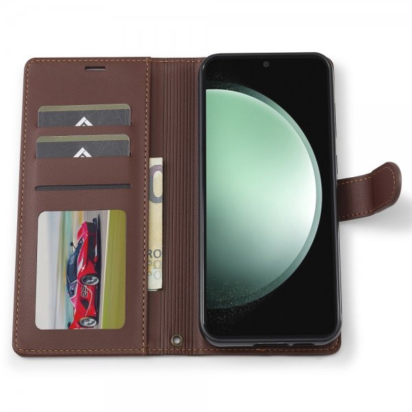 Lc.Imeeke Samsung Galaxy S24 FE Etui Avtagbart Deksel L2 Series MagSafe Brun
