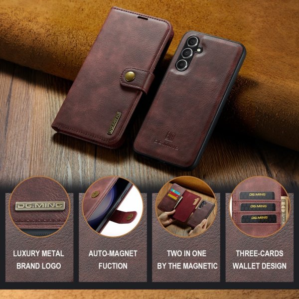 Dg.Ming Samsung Galaxy S24 FE Etui Avtagbart Deksel Rød