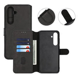 Rvelon Samsung Galaxy S24 FE Etui Detachable Wallet Case Svart