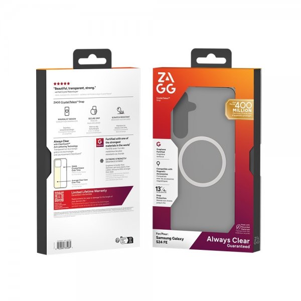 Zagg Samsung Galaxy S24 FE Deksel Crystal Palace Snap Transparent