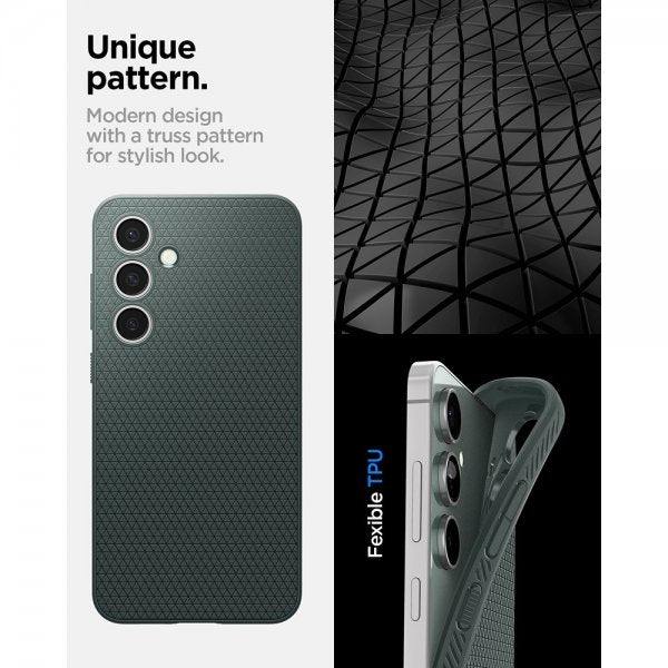 Spigen Samsung Galaxy S24 FE Deksel Liquid Air Abyss Green