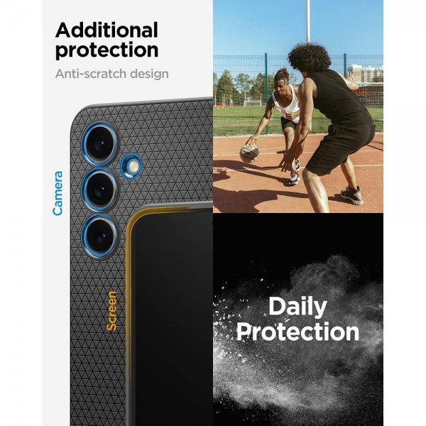 Spigen Samsung Galaxy S24 FE Deksel Liquid Air Matte Black