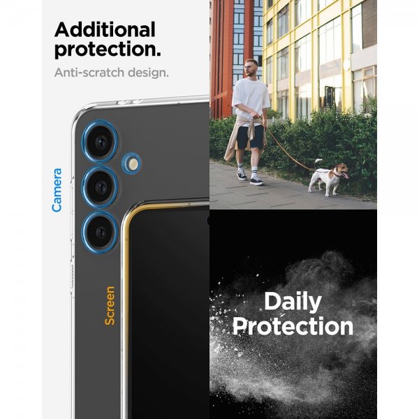 Spigen Samsung Galaxy S24 FE Deksel Liquid Crystal Crystal Clear