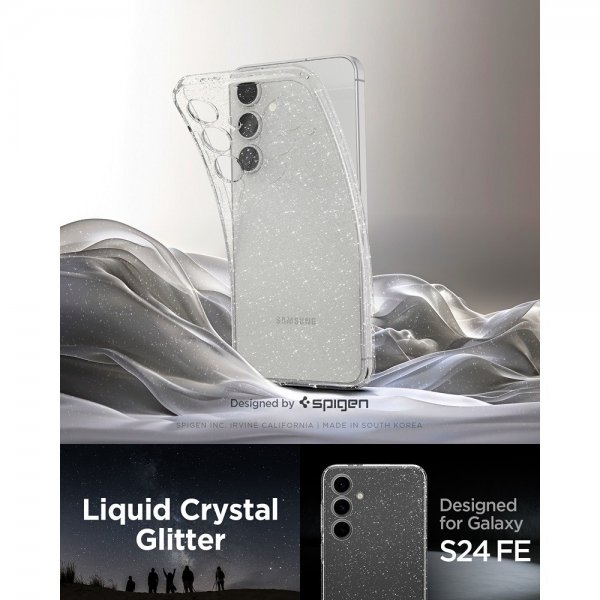 Spigen Samsung Galaxy S24 FE Deksel Liquid Crystal Glitter Crystal Quartz