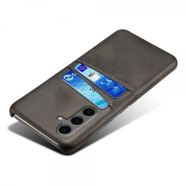 Samsung Galaxy S24 FE Deksel med To Kortlommer Svart