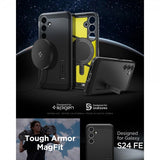 Spigen Samsung Galaxy S24 FE Deksel Tough Armor MagFit Svart