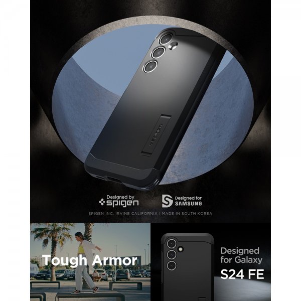 Spigen Samsung Galaxy S24 FE Deksel Tough Armor Svart