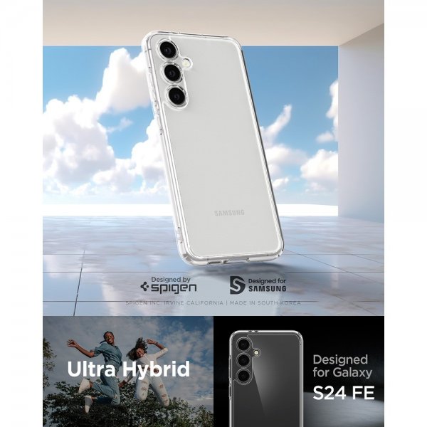 Spigen Samsung Galaxy S24 FE Deksel Ultra Hybrid Crystal Clear