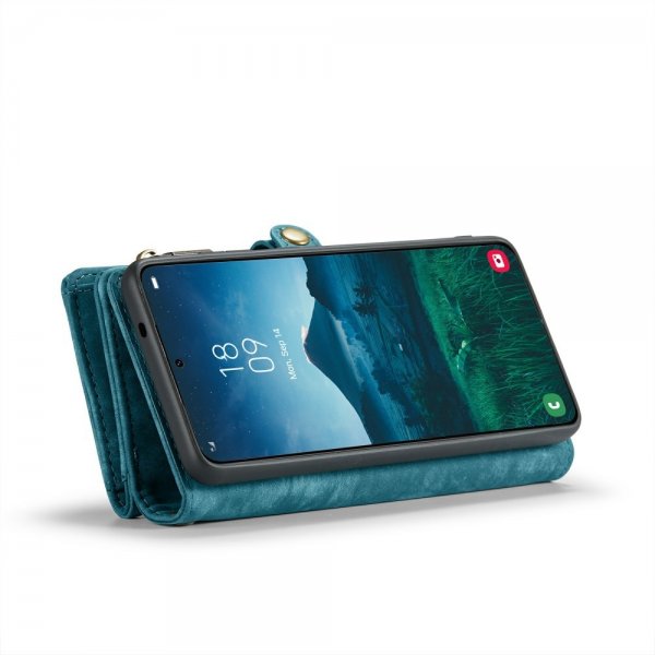 CaseMe Samsung Galaxy S24 Etui 008 Series Avtakbart Deksel Blå