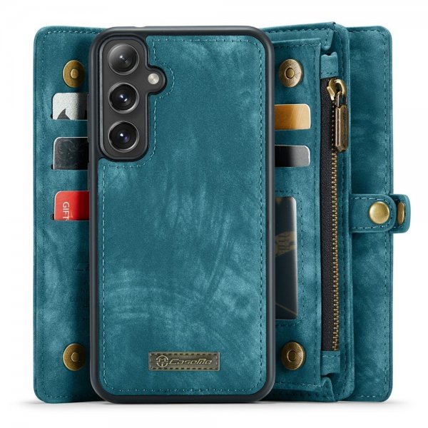 CaseMe Samsung Galaxy S24 Etui 008 Series Avtakbart Deksel Blå