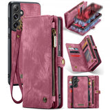 CaseMe Samsung Galaxy S24 Etui 008 Series Avtakbart Deksel Rød