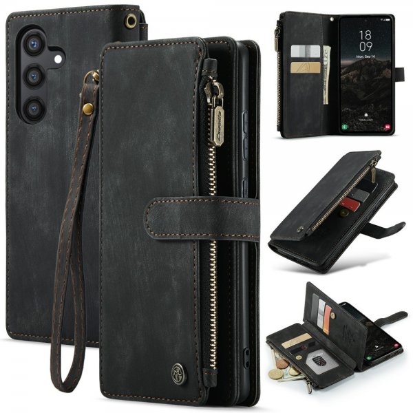 CaseMe Samsung Galaxy S24 Etui C30 Series Svart