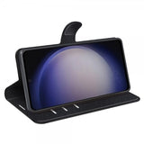 Samsung Galaxy S24 Etui Litchi Svart