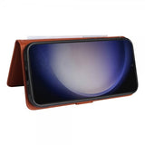 Betopnice Samsung Galaxy S24 Etui Avtagbart Deksel 005 Brun