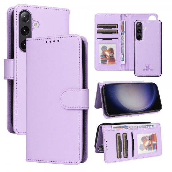 Betopnice Samsung Galaxy S24 Etui Avtagbart Deksel 005 Lilla