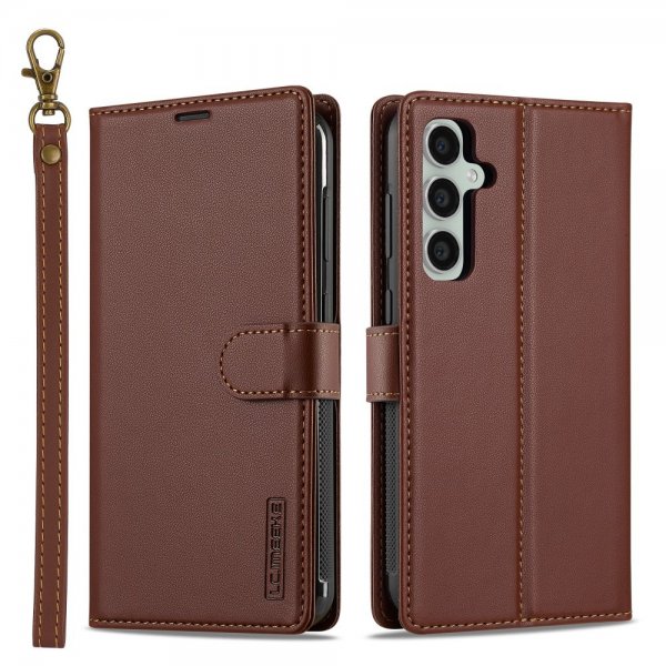 Lc.Imeeke Samsung Galaxy S24 Etui Avtagbart Deksel L2 Series MagSafe Brun