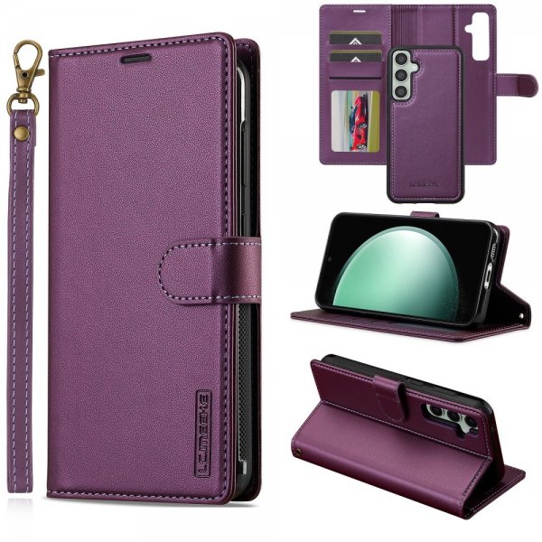 Lc.Imeeke Samsung Galaxy S24 Etui Avtagbart Deksel L2 Series MagSafe Lilla
