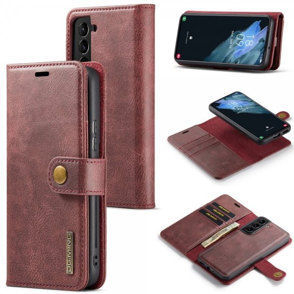 Dg.Ming Samsung Galaxy S24 Etui Avtagbart Deksel Rød