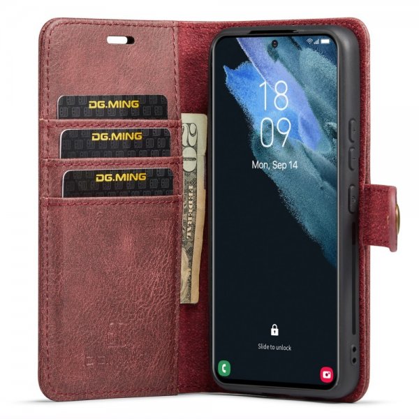 Dg.Ming Samsung Galaxy S24 Etui Avtagbart Deksel Rød