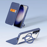 Dux Ducis Samsung Galaxy S24 Etui Skin X Pro Series Kickstand MagSafe Blå
