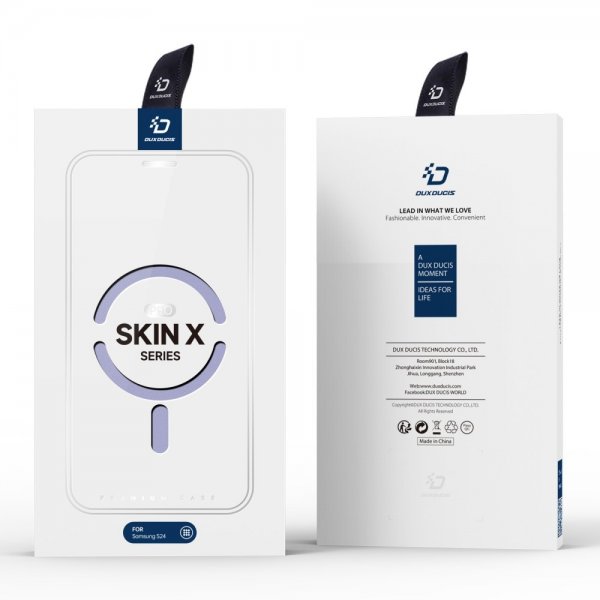 Dux Ducis Samsung Galaxy S24 Etui Skin X Pro Series Kickstand MagSafe Lilla