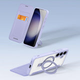 Dux Ducis Samsung Galaxy S24 Etui Skin X Pro Series Kickstand MagSafe Lilla
