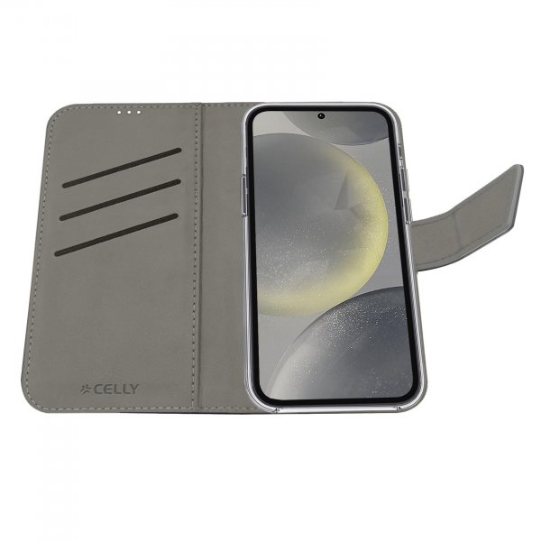 Celly Samsung Galaxy S24 Etui Wally Wallet Case Svart