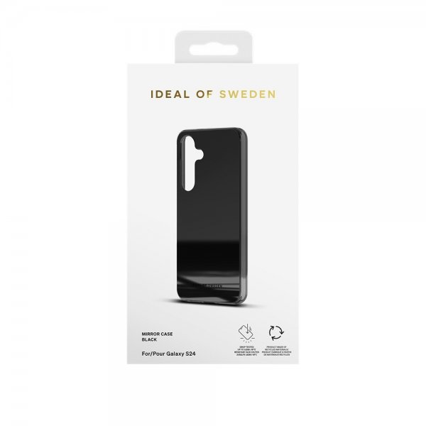 Ideal of Sweden Samsung Galaxy S24/Galaxy S25 Deksel Mirror Case Svart