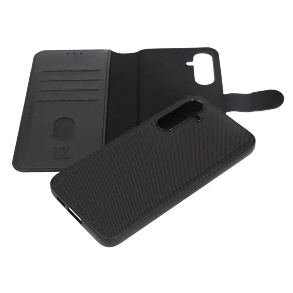 Rvelon Samsung Galaxy S24 Etui Detachable Wallet Case Svart