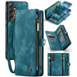 CaseMe Samsung Galaxy S24 Plus Etui 008 Series Avtakbart Deksel Blå