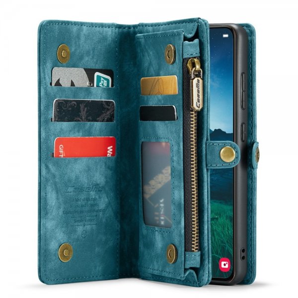 CaseMe Samsung Galaxy S24 Plus Etui 008 Series Avtakbart Deksel Blå