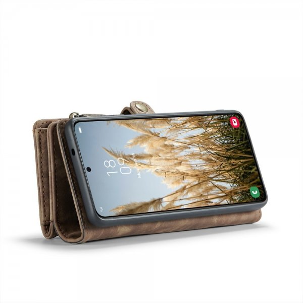 CaseMe Samsung Galaxy S24 Plus Etui 008 Series Avtakbart Deksel Brun