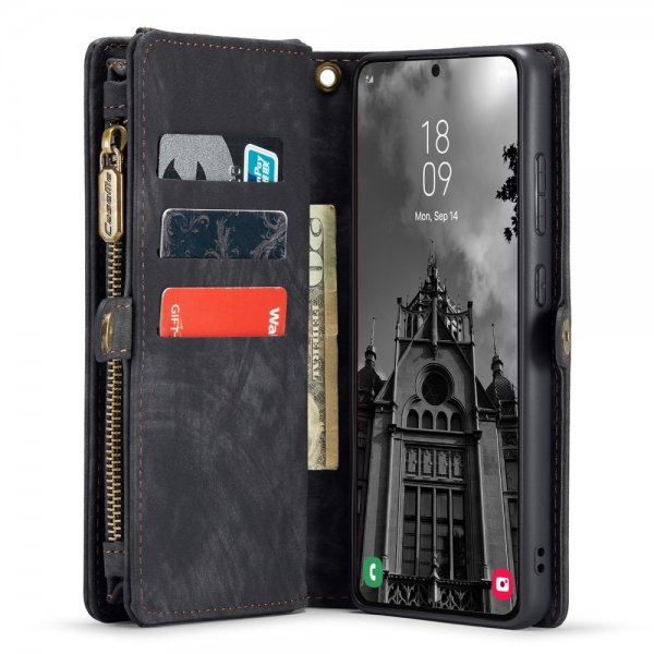 CaseMe Samsung Galaxy S24 Plus Etui 008 Series Avtakbart Deksel Svart