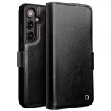 Qialino Samsung Galaxy S24 Plus Etui Ekte Skinn Svart