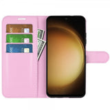 Samsung Galaxy S24 Plus Etui Litchi Rosa