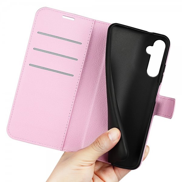 Samsung Galaxy S24 Plus Etui Litchi Rosa