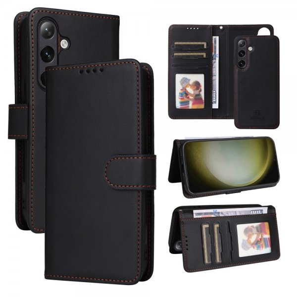 Betopnice Samsung Galaxy S24 Plus Etui Avtagbart Deksel 005 Svart
