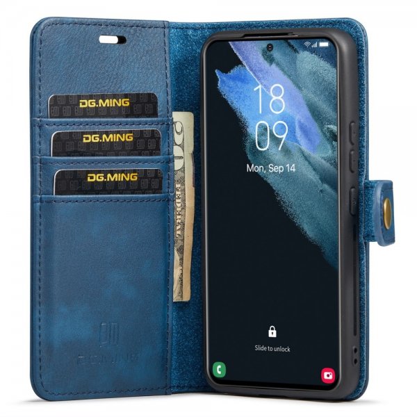Dg.Ming Samsung Galaxy S24 Plus Etui Avtagbart Deksel Blå