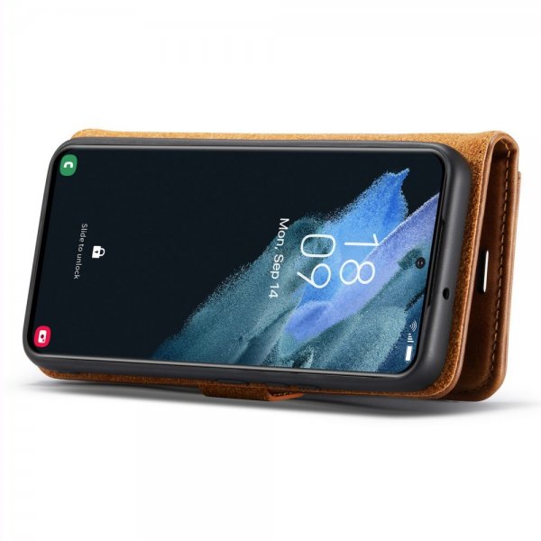 Dg.Ming Samsung Galaxy S24 Plus Etui Avtagbart Deksel Brun