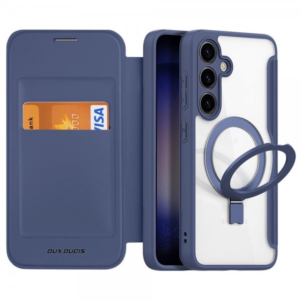 Dux Ducis Samsung Galaxy S24 Plus Etui Skin X Pro Series Kickstand MagSafe Blå