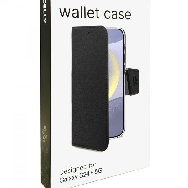Celly Samsung Galaxy S24 Plus Etui Wally Wallet Case Svart