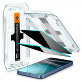 Spigen Samsung Galaxy S24 Plus/Galaxy S25 Plus Skjermbeskytter GLAS.tR EZ Fit Privacy 2-pakning