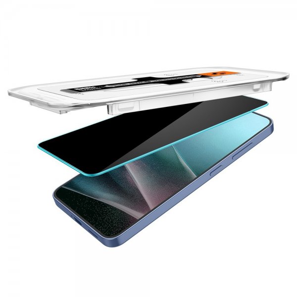 Spigen Samsung Galaxy S24 Plus/Galaxy S25 Plus Skjermbeskytter GLAS.tR EZ Fit Privacy 2-pakning