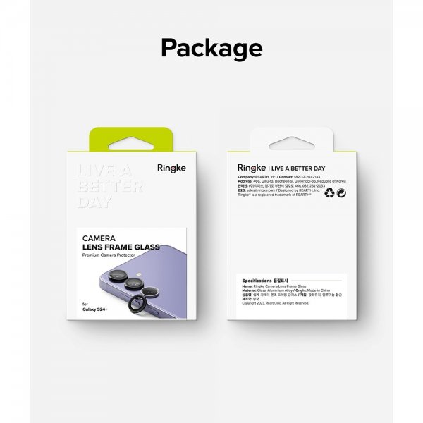Ringke Samsung Galaxy S24 Plus Kamerabeskytter Camera Lens Frame Svart
