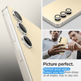 Spigen Samsung Galaxy S24 Plus Kamerabeskytter GLAS.tR EZ Fit Optik Pro 2-pakning Gul