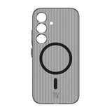 Rvelon Samsung Galaxy S24 Plus Deksel Korrugerte MagSafe Grå