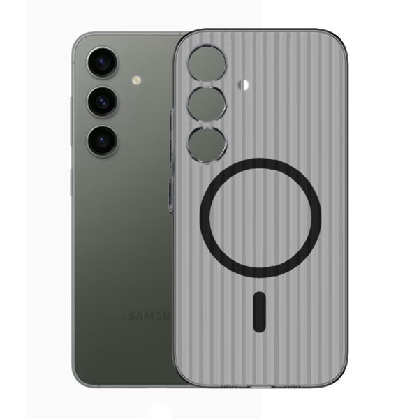 Samsung Galaxy S24 Plus Deksel Korrugerte MagSafe Svart